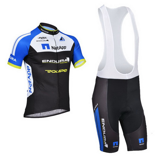 2014 Maillot Netapp Tirantes Mangas Cortas Negro Y Azul